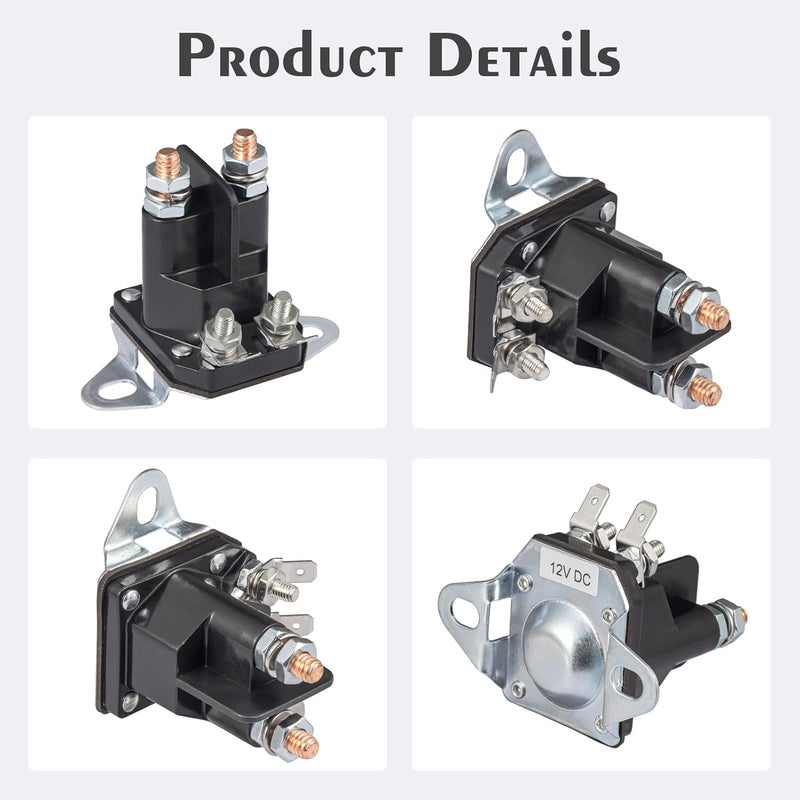 JTAREA 117-1197 784-1221-210 Starter Solenoid Replaces for Toro Timecutter ss4225 Exmark Lawn Mower E513075 1-513075 104-3189 212655 47-1910 28-4210 - Image 3